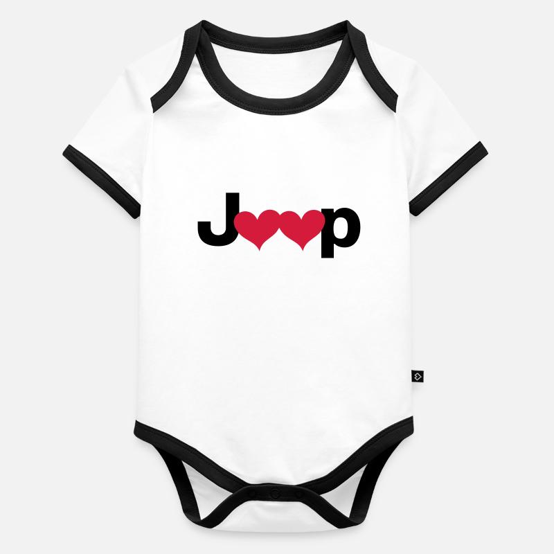 Jeep Love - Autonaut.com Organic Baby Contrasting Bodysuit