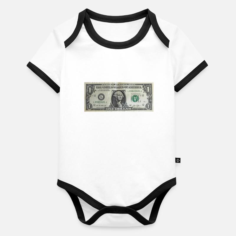 dollar Body Bébé bio contrasté manches courtes