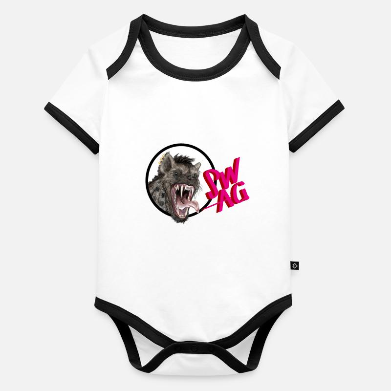 Iena swag Baby Bio-Kurzarm-Kontrastbody