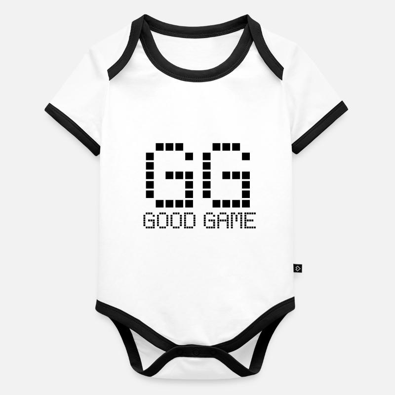 GG - Good Game Baby Bio-Kurzarm-Kontrastbody