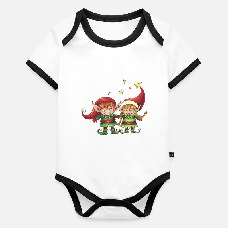 2 Elves Organic Baby Contrasting Bodysuit
