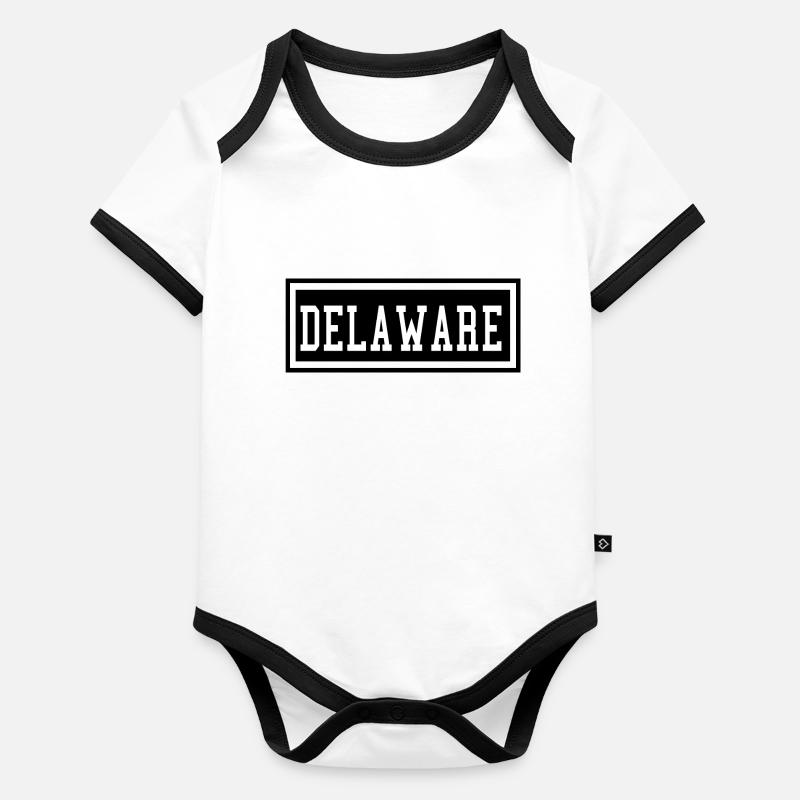 Delaware Body Bébé bio contrasté manches courtes