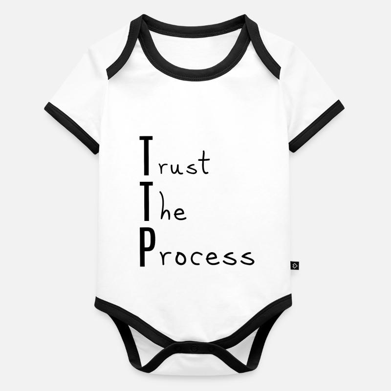 TTP, Trust The Process Organic Baby Contrasting Bodysuit