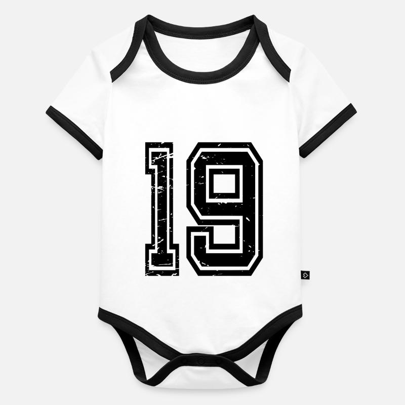 19 Corum noir utilisé Body Bébé bio contrasté manches courtes