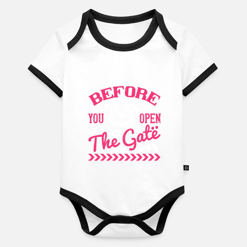Before You Open The Gate Organic Baby Contrasting Bodysuit