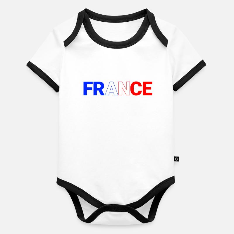 FRANCE Body Bébé bio contrasté manches courtes