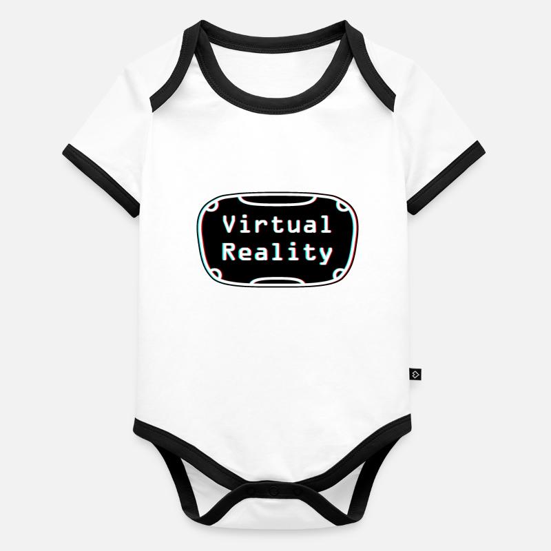Virtual-Reality-Erlebnis - VR-Headset-Design Baby Bio-Kurzarm-Kontrastbody
