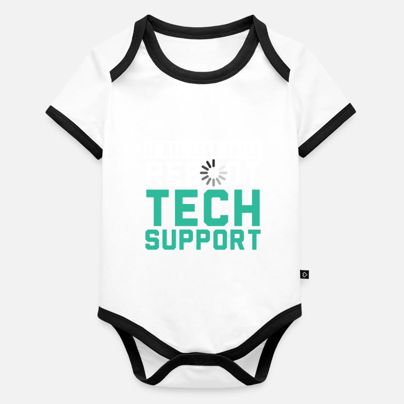 Je suis le support technique non rémunéré de mon F Body Bébé bio contrasté manches courtes