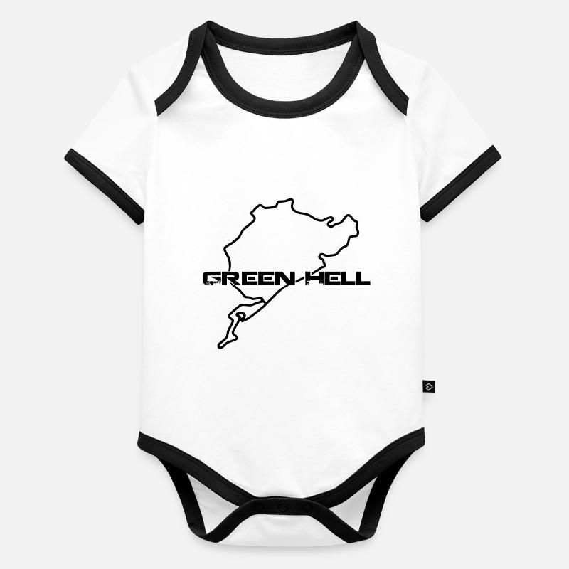 Green Hell Baby Bio-Kurzarm-Kontrastbody