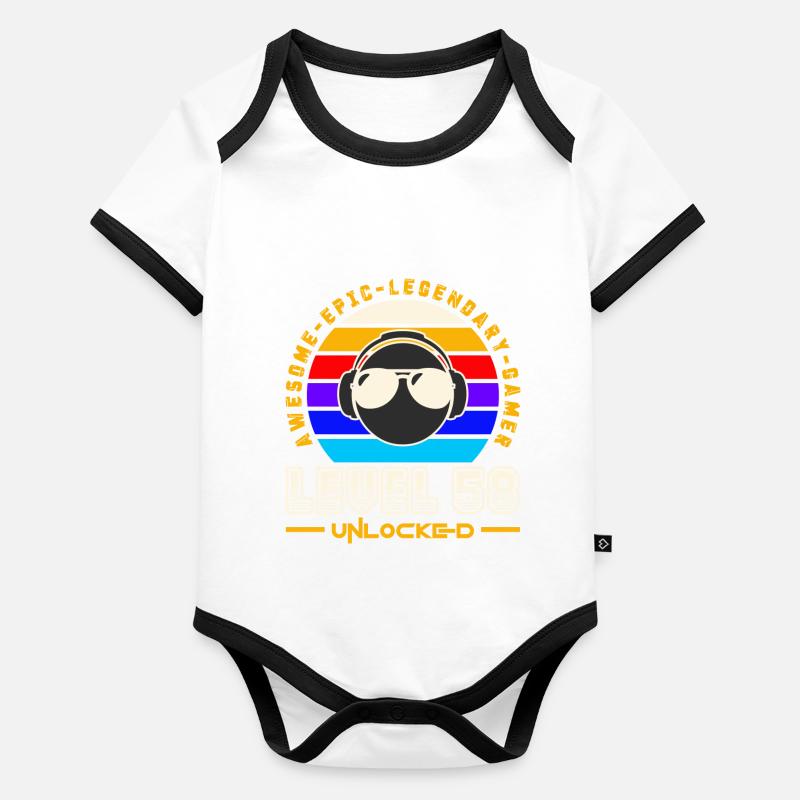 Level 58 Organic Baby Contrasting Bodysuit