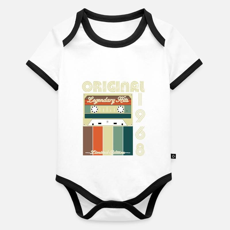 Legendary 1968 Anniversary Organic Baby Contrasting Bodysuit