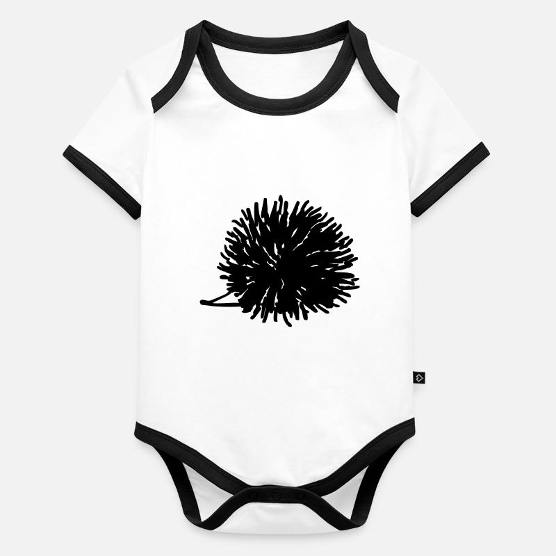 Igel Baby Bio-Kurzarm-Kontrastbody