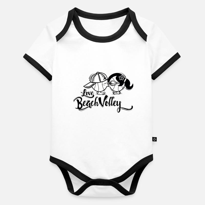 Beach Volley Organic Baby Contrasting Bodysuit
