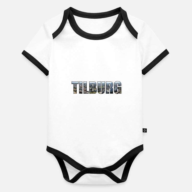 PAYS-BAS TILBURG Body Bébé bio contrasté manches courtes