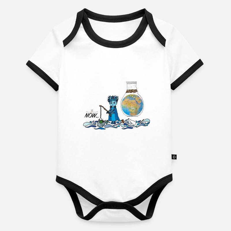 Plastic Planet - NOW... Die Hüter von Orbis Baby Bio-Kurzarm-Kontrastbody