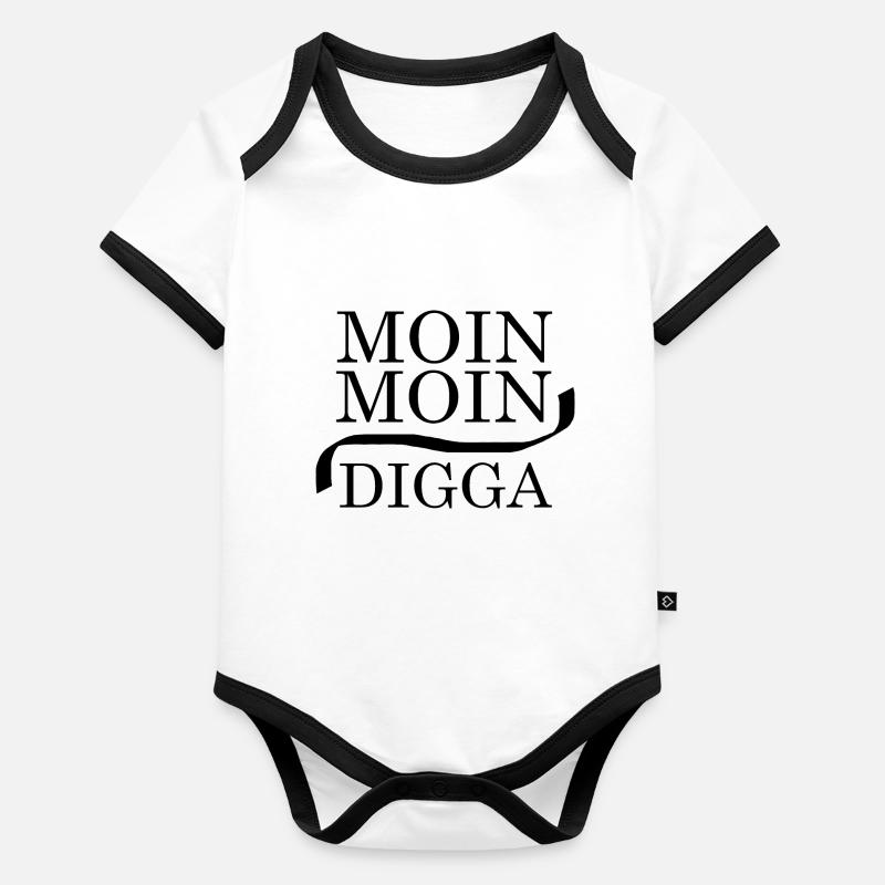 Moin Moin Digga Body Bébé bio contrasté manches courtes