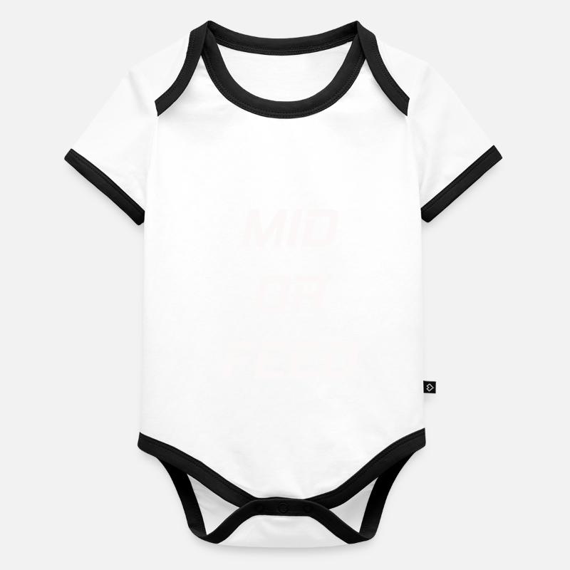 LoL- mid or feed Baby Bio-Kurzarm-Kontrastbody