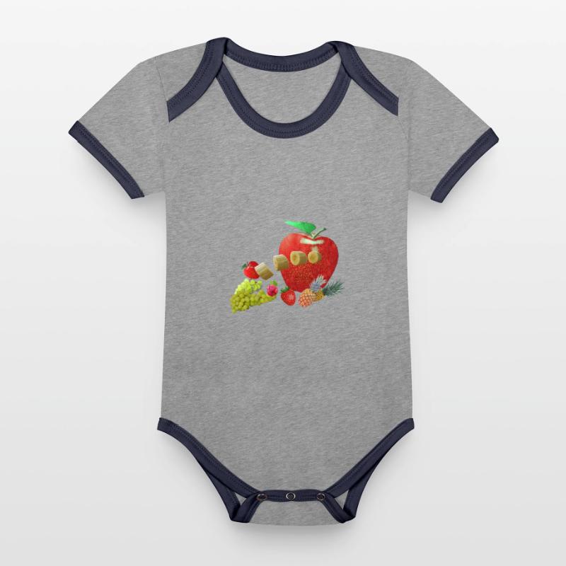 fruit Organic Baby Contrasting Bodysuit