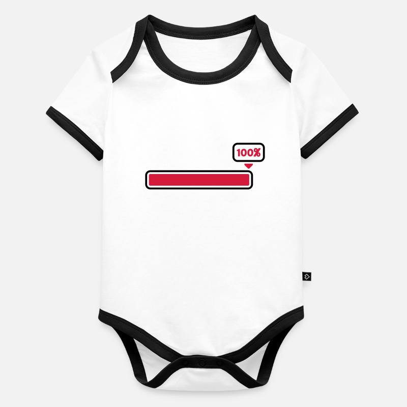 100 % Body Bébé bio contrasté manches courtes