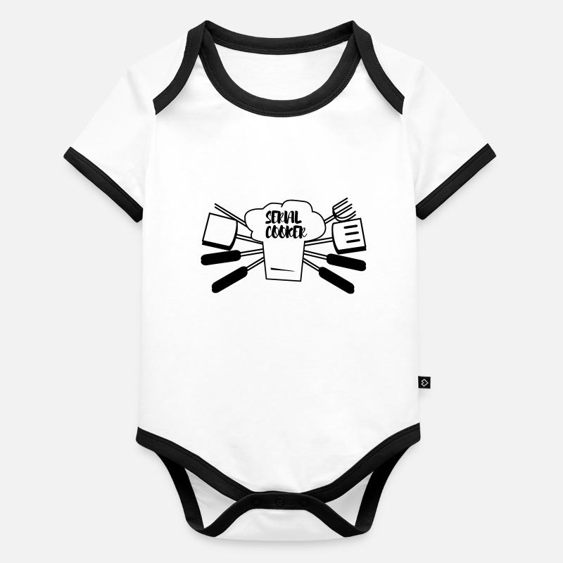 SEIAL COOKER Body Bébé bio contrasté manches courtes
