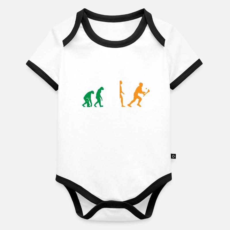 Die Evolution von Hurling Baby Bio-Kurzarm-Kontrastbody