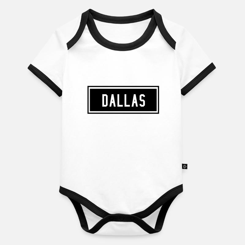 Dallas, Texas Organic Baby Contrasting Bodysuit