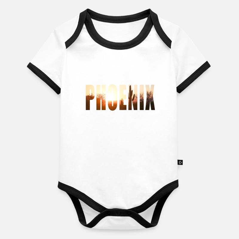 phoenix Baby Bio-Kurzarm-Kontrastbody