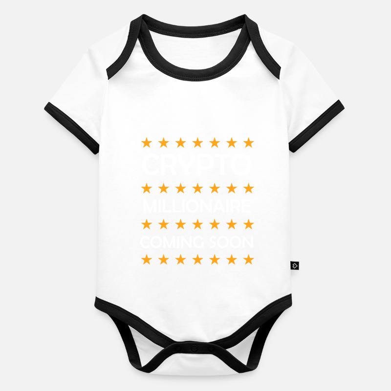 Crypto Bitcoin Trading Baby Bio-Kurzarm-Kontrastbody