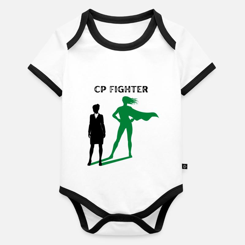 Chasseur CP Body Bébé bio contrasté manches courtes