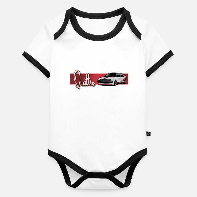80 B2 Coupe Gr. 2 // Illustration // Rally Organic Baby Contrasting Bodysuit