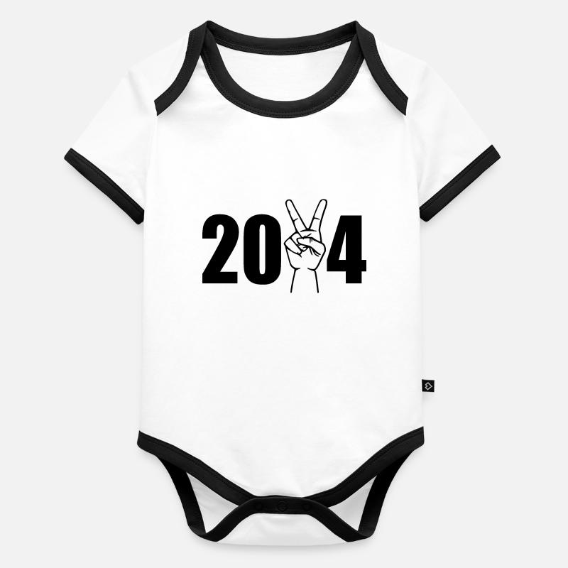 victory 2024 Body Bébé bio contrasté manches courtes