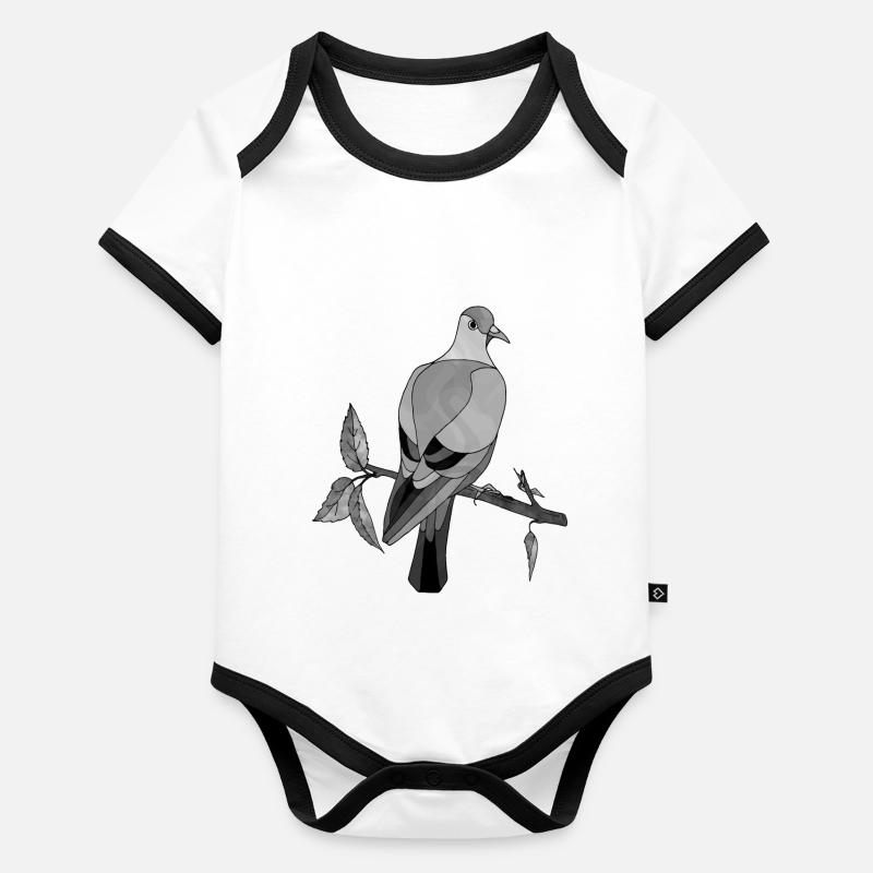 Bird Organic Baby Contrasting Bodysuit
