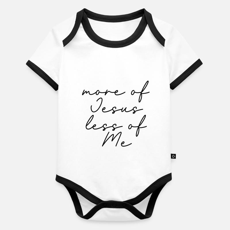 plus de Jésus Body Bébé bio contrasté manches courtes