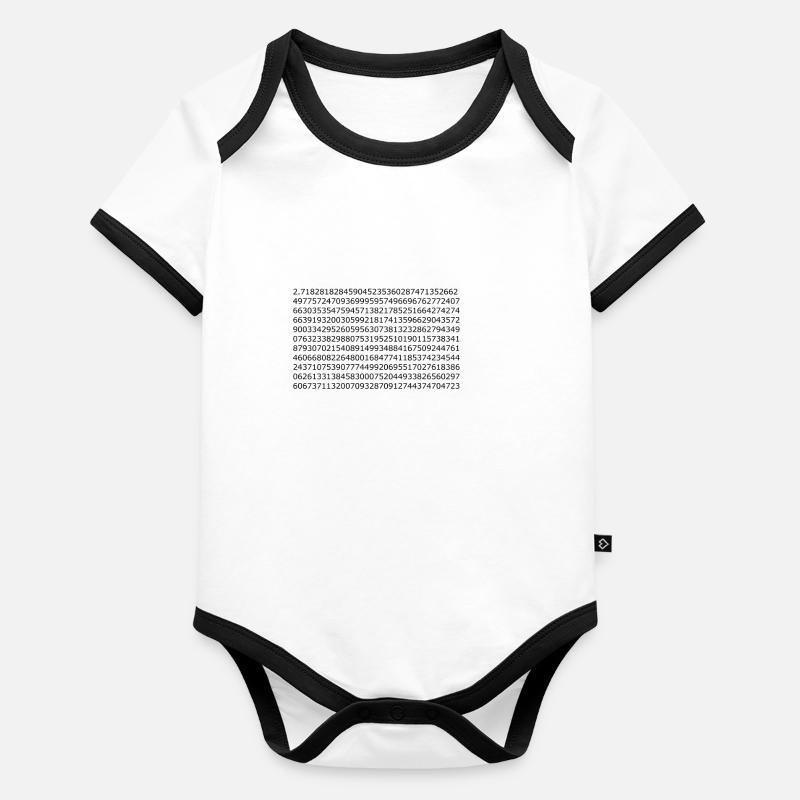 Numéro d'Euler Body Bébé bio contrasté manches courtes