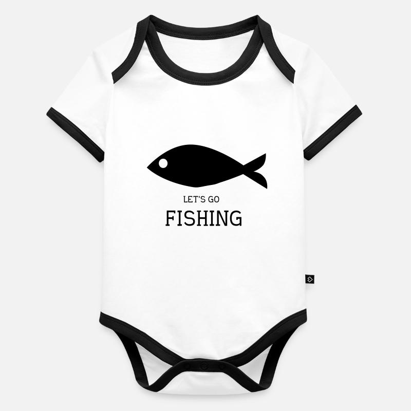 pêche Body Bébé bio contrasté manches courtes