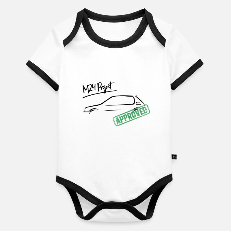 205 m24 project Organic Baby Contrasting Bodysuit