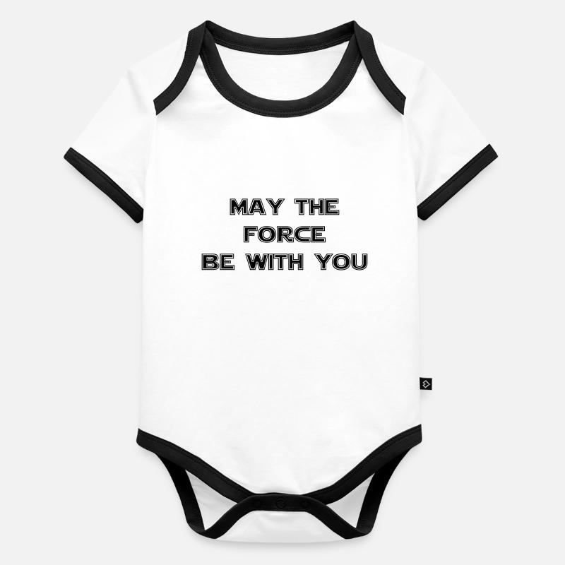 que la force soit avec toi star était - jedi Body Bébé bio contrasté manches courtes
