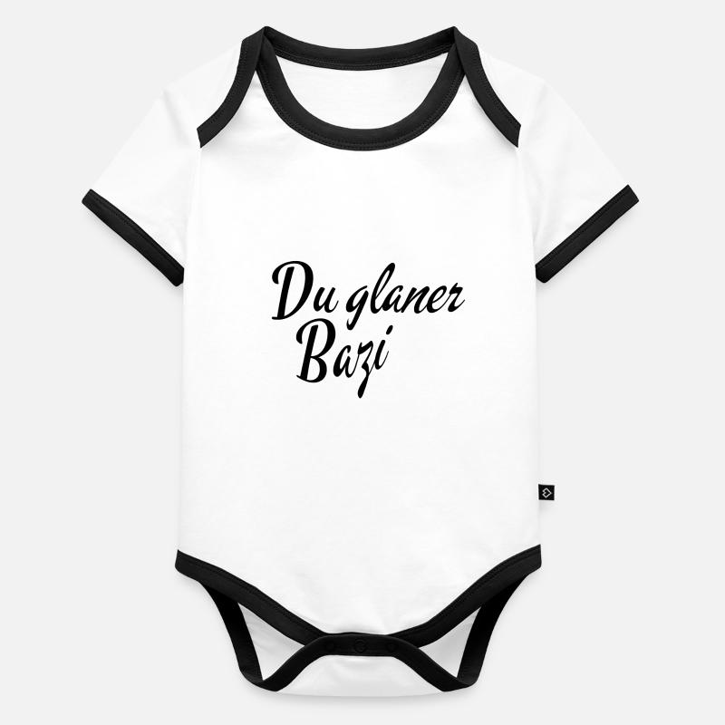 Du glaner Bazi Baby Bio-Kurzarm-Kontrastbody