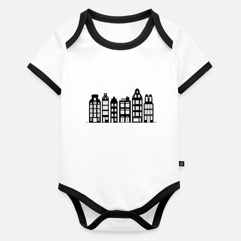 Holland Baby Bio-Kurzarm-Kontrastbody