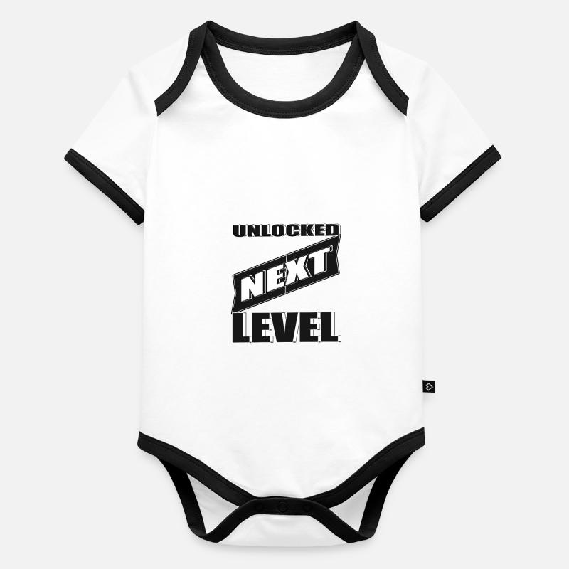 Unlocked Next Level Baby Bio-Kurzarm-Kontrastbody