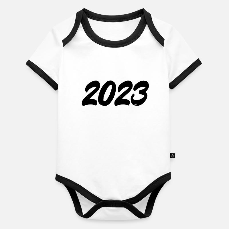 2023 Baby Bio-Kurzarm-Kontrastbody