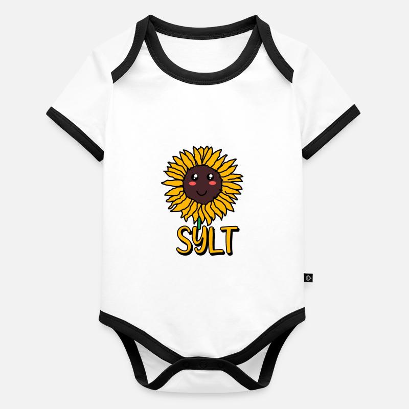 Sylt Baby Bio-Kurzarm-Kontrastbody