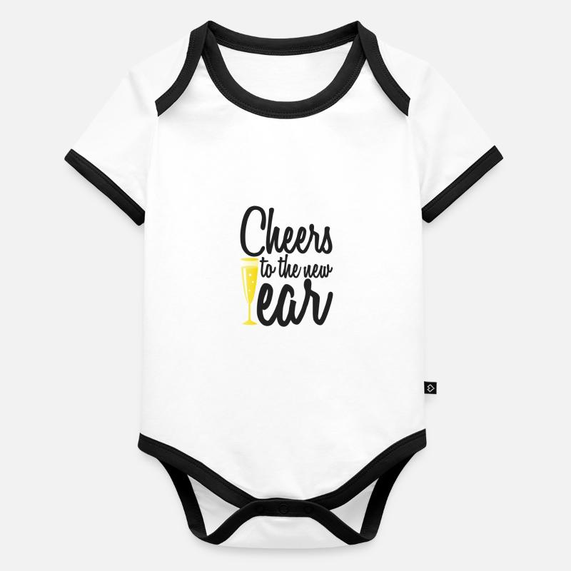 Cheers Organic Baby Contrasting Bodysuit