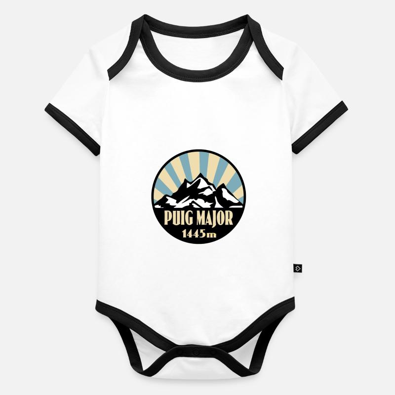 Mallorca PUIG MAJOR Baby Bio-Kurzarm-Kontrastbody