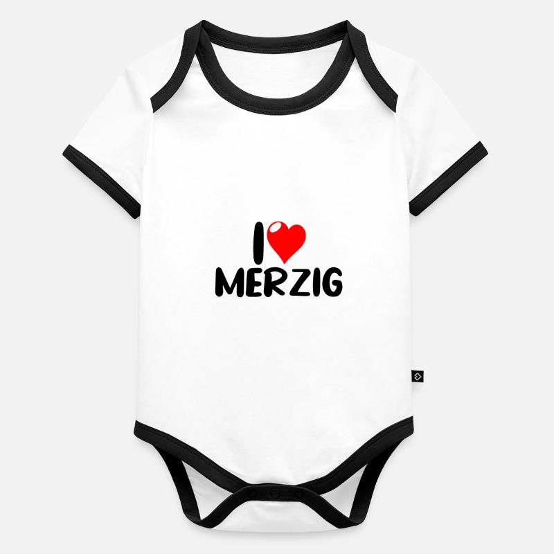 merzig saar Baby Bio-Kurzarm-Kontrastbody