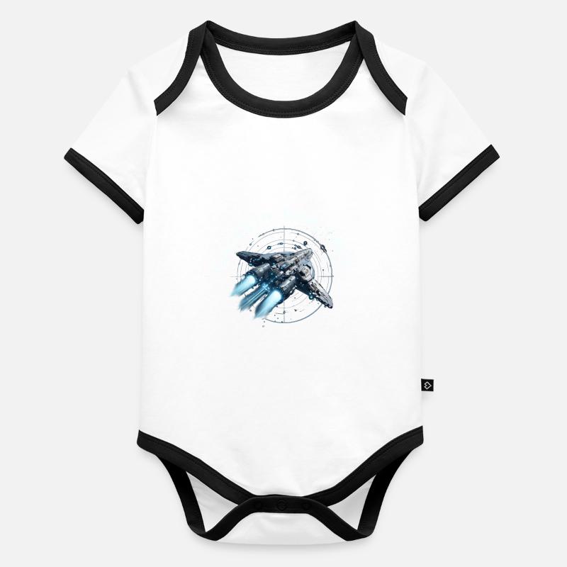 Galactic Explorer Organic Baby Contrasting Bodysuit