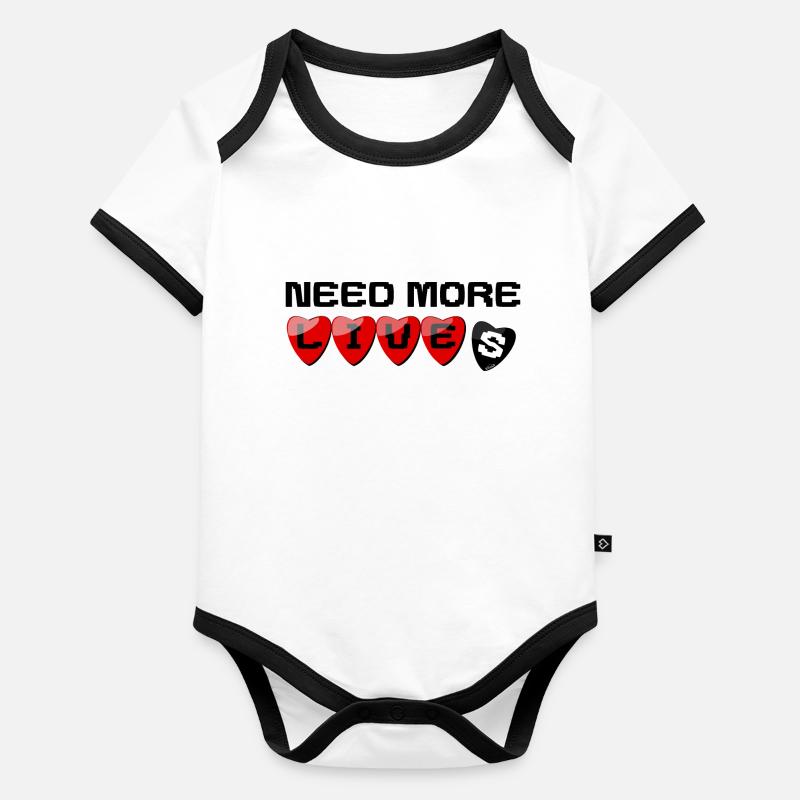Es braucht mehr Leben Baby Bio-Kurzarm-Kontrastbody