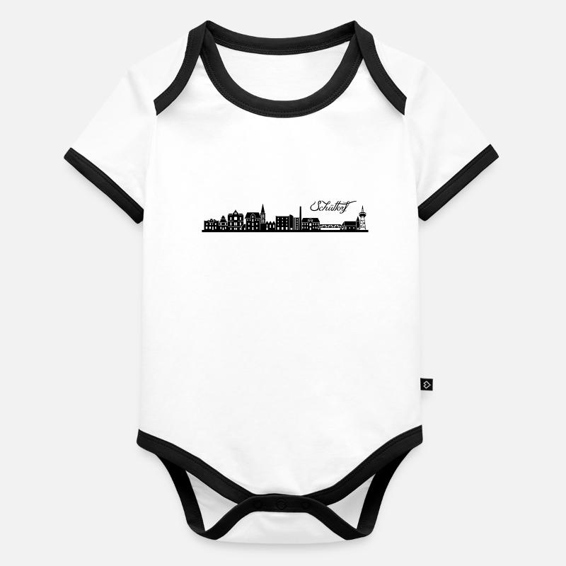 Schüttorfer Skyline Baby Bio-Kurzarm-Kontrastbody