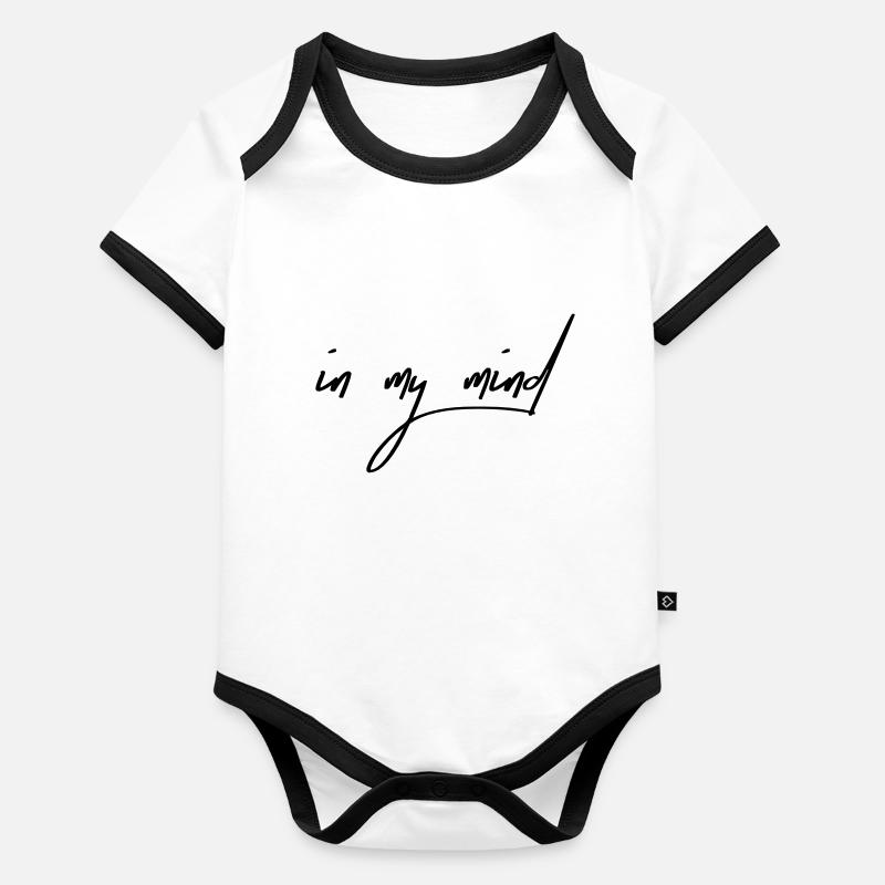 Dans mon esprit Body Bébé bio contrasté manches courtes
