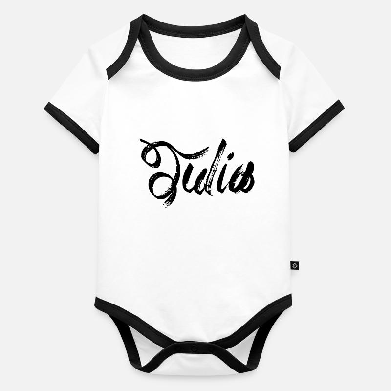 Julia Body Bébé bio contrasté manches courtes